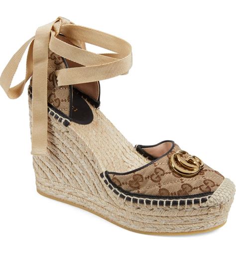 Gucci platform wedges